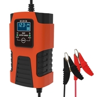 Chargeur de batterie intelligent automatique à 3 étages 6V 12V 2A Chargeur de batterie de voiture multifonction