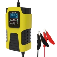 Chargeur de batterie intelligent automatique à 3 étages 6V 12V 2A Chargeur de batterie de voiture multifonction