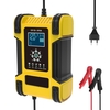 Chargeur de batterie intelligent automatique à 7 étages 12V 24V 12A Chargeur de batterie de voiture multifonction