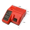 Chargeur de batterie Li-ion M12-18C pour Milwaukee 12 V 14.4V 18V C1418C 48-11-1815 / 1828/1840 Batterie de lithium M18 M14 M12