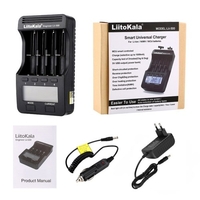 Chargeur de batterie LiitoKala Lii-500 chargeur intelligent avec 4 emplacements de batterie écran LCD pour support de batteries rechargeables Ni-MH Ni-Cd Li-ion