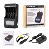 Chargeur de batterie LiitoKala Lii-500 chargeur intelligent avec 4 emplacements de batterie écran LCD pour support de batteries rechargeables Ni-MH Ni-Cd Li-ion