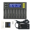Chargeur de batterie LiitoKala lii-S8 Li-ion 3.7V NiMH 1.2V Li-FePO4 3.2V IMR 3.8V chargeur pour 18650 26650 21700 26700 AA AAA