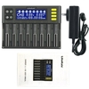 Chargeur de batterie LiitoKala lii-S8 Li-ion 3.7V NiMH 1.2V Li-FePO4 3.2V IMR 3.8V chargeur pour 18650 26650 21700 26700 AA AAA
