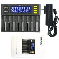 Chargeur de batterie LiitoKala lii-S8 Li-ion 3.7V NiMH 1.2V Li-FePO4 3.2V IMR 3.8V chargeur pour 18650 26650 21700 26700 AA AAA