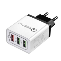 Chargeur de téléphone rapide QC3.0 Adaptateur secteur 3 ports USB EU UE