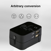 Chargeur de téléphone universel universel adaptateur secteur mural de voyage tout en un avec deux ports de charge USB pour USA EU UK AU