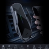 Chargeur de voiture Intelligent Auto-Sensing Clamping Charge rapide Rotation à 360 degrés Support de montage de voiture de ventilation,  Chargeur rapide sans fil 15W