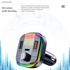 Chargeur de voiture Transmetteur FM sans fil de voiture Dual USB BT5.0 Modulateur FM mains libres Chargeur de téléphone de voiture Lecteur MP3 de voiture stéréo avec PD18W QC3.0 Chargeur de voiture USB à charge rapide