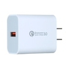 Chargeur rapide 18W QC3.0 Adaptateur secteur portable avec un seul port QC3.0 Multi-protection Large compatibilité Prise américaine blanche