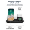 Chargeur sans fil 3 en 1 Remplacement du support de charge sans fil Qi pour Apple Watch Airpods Pro iPhone 12/11 / 11pro / X / XS / XR / Xs Max Chargeur sans fil