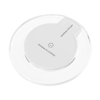 Chargeur sans fil pour téléphones iOS/Android Tapis de charge sans fil portable Alimentation flexible Triple protection,  noir et rouge
