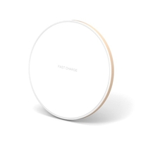 Chargeur sans fil standard Qi de forme ronde ultra-mince en alliage d