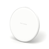 Chargeur sans fil standard Qi de forme ronde ultra-mince en alliage d