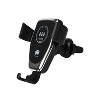 Chargeur sans fil Support de téléphone de voiture Charge rapide Chargeur de sortie de voiture sans fil Support de montage Support de téléphone portable