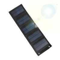 Chargeur solaire pliable 7.5W 5V avec port USB Panneau solaire portable Chargeur de téléphone à énergie solaire compact étanche