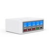 Chargeur USB multiple 65 W 5 ports avec écran LCD PD 20 W + QC3.0 Chargeur USB multiport pour écouteurs de tablette pour téléphones intelligents et plus