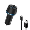 Chargeur voiture avec câble 2 en 1 oraimo OCC-21DML Noir