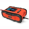 Chargeurs de batterie de voiture 12V/12A 24V/6A Chargeurs de batterie intelligents entièrement automatiques Mainteneur Chargeurs portables à ruissellement Désulfateur de batterie pour voiture Moto RV Tondeuse Bateaux