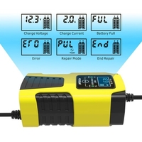 Chargeurs de batterie de voiture 12V/2A 24V/2A Chargeurs de batterie intelligents entièrement automatiques Mainteneur Chargeurs portables à ruissellement Désulfateur de batterie pour moto de voiture