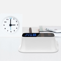 Chargeurs intelligents USB à 8 ports Chargeurs rapides DEL intelligentes Protection de la présentation numérique pour 110V-240V Port USB de type C Périphériques électroniques