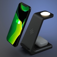 Chargeurs sans fil 3-en-un Phonestand avec veilleuse