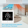 Chauffage au sol à eau WIFI Thermostat 3A avec application et commande vocale Écran LCD 3, 5 pouces Thermostat programmable intelligent Verrouillage enfant Prévisions météo