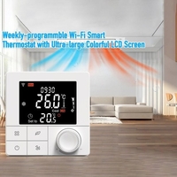 Chauffage au sol et ventilo-convecteur pour système à 2 tuyaux Thermostat WIFI/485 Modbus avec application et commande vocale Écran LCD 2, 8 pouces Thermostat programmable intelligent