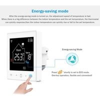 Chauffage au sol et ventilo-convecteur pour système à 2 tuyaux Thermostat WIFI/485 Modbus avec application et commande vocale Écran LCD 3, 5 pouces Thermostat programmable intelligent Verrouillage enfant