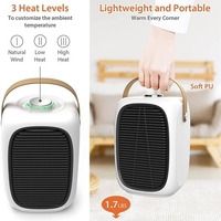 Chauffage domestique 3 vitesses Mini électrique 1500W haute puissance petit bureau PTC 2S chauffage silencieux à chaleur rapide