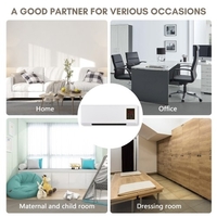 Chauffage et climatiseur portables combinés de bureau 2 en 1 pour chauffage et refroidissement de la chambre à coucher domestique avec télécommande d