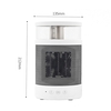 Chauffe-espace et humidificateur intelligent 3-en-1 Veilleuse Humidificateur de chauffage à air haute puissance Chauffage en céramique Chauffage à ions négatifs Brouillard chaud Prise US