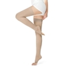Chaussettes à bout ouvert,  bas de cuisse,  tuyau de maintien de la pression,  point de silicone anti-dérapant,  bas élastique