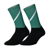 Chaussettes de cyclisme unisexe bande réfléchissante anti-dérapante silicium chaussettes portables respirantes sports de course bas