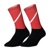 Chaussettes de cyclisme unisexe bande réfléchissante anti-dérapante silicium chaussettes portables respirantes sports de course bas