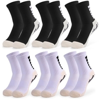 Chaussettes de football antidérapantes pour hommes Chaussettes de sport à compression pour basket-ball Football Volley-ball Course Trekking Randonnée