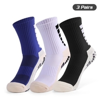 Chaussettes de football antidérapantes pour hommes