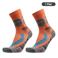 Chaussettes de ski unisexes chaussettes de trekking en coton thermique antidérapantes de performance sportive