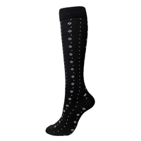 Chaussettes de sport Bas athlétiques Fitness en plein air Chaussettes respirantes à séchage rapide Attelles de tibia Soutien de la pression du mollet Pour la course à pied Cyclisme Alpinisme Marathons