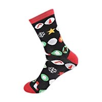 Chaussettes en coton de Noël Chaussette flocon de neige pour bonhomme de neige Santa pour hommes et femmes