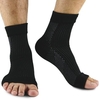 Chaussettes pour hommes et femmes avec soutien du talon de la voûte plantaire et manches pour pieds de sport