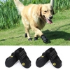 Chaussures de chien Bottes Chaussures imperméables pour chiens avec sangle réfléchissante Semelle antidérapante robuste Protecteurs de patte pour animaux de compagnie 4 PCS