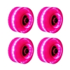 Chaussures de glissière de roue à double rangée roue légère patin à roulettes à quatre roues patins à roulettes Flash 4PC accessoires de patins à roulettes à double rangée