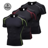 Chemise de compression à manches courtes Lixada Pack of 3 Men