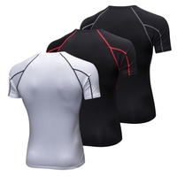 Chemise de compression à manches courtes Lixada Pack of 3 Men