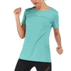 Chemise de yoga à manches courtes pour femmes T-shirt d