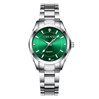 CHENXI femmes classique montre à Quartz dames mode montre-bracelet avec bande en acier solide pointeur lumineux 3ATM étanche pour les affaires"idiennes