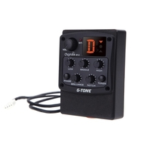 Cherub g-tone 3 bandes EQ égaliseur guitare acoustique préampli piézo pick-up LED Tuner