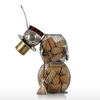 Christmas Snowman Cork Container Metal Handcrafts Décoration d