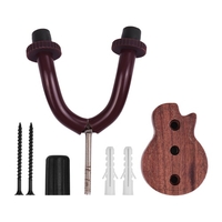 Cintre de guitare en bois Instrument à cordes Support mural crochet titulaire Keeper pour guitares acoustiques électriques Ukulélé Basse